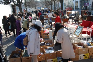 Mercado de las pulgas Ginebra Plainpalais