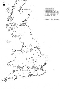 avistamientos de ovnis UFO reino unido