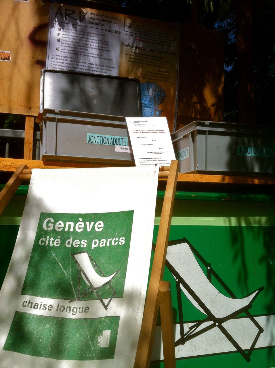 Biblioteca al aire libre en Ginebra