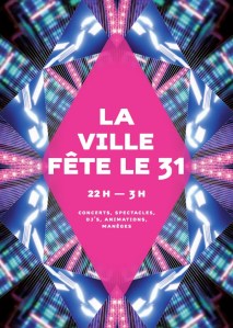 El afiche oficial de la Noche Vieja en Ginebra, Suiza