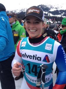 Lara Gut esquiadora suiza y única ganadora de medalla en los mundiales de 2013 - Foto de Swiss-Ski.