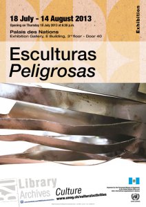 esculturas peligrosas afiche
