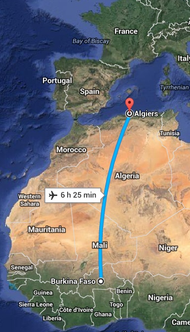Burkina Faso to Algeria