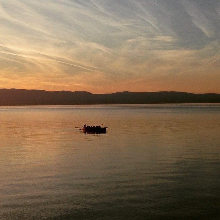 Atardecer Lago de Ginebra en abril 2015 - Foto de Jared Bloch